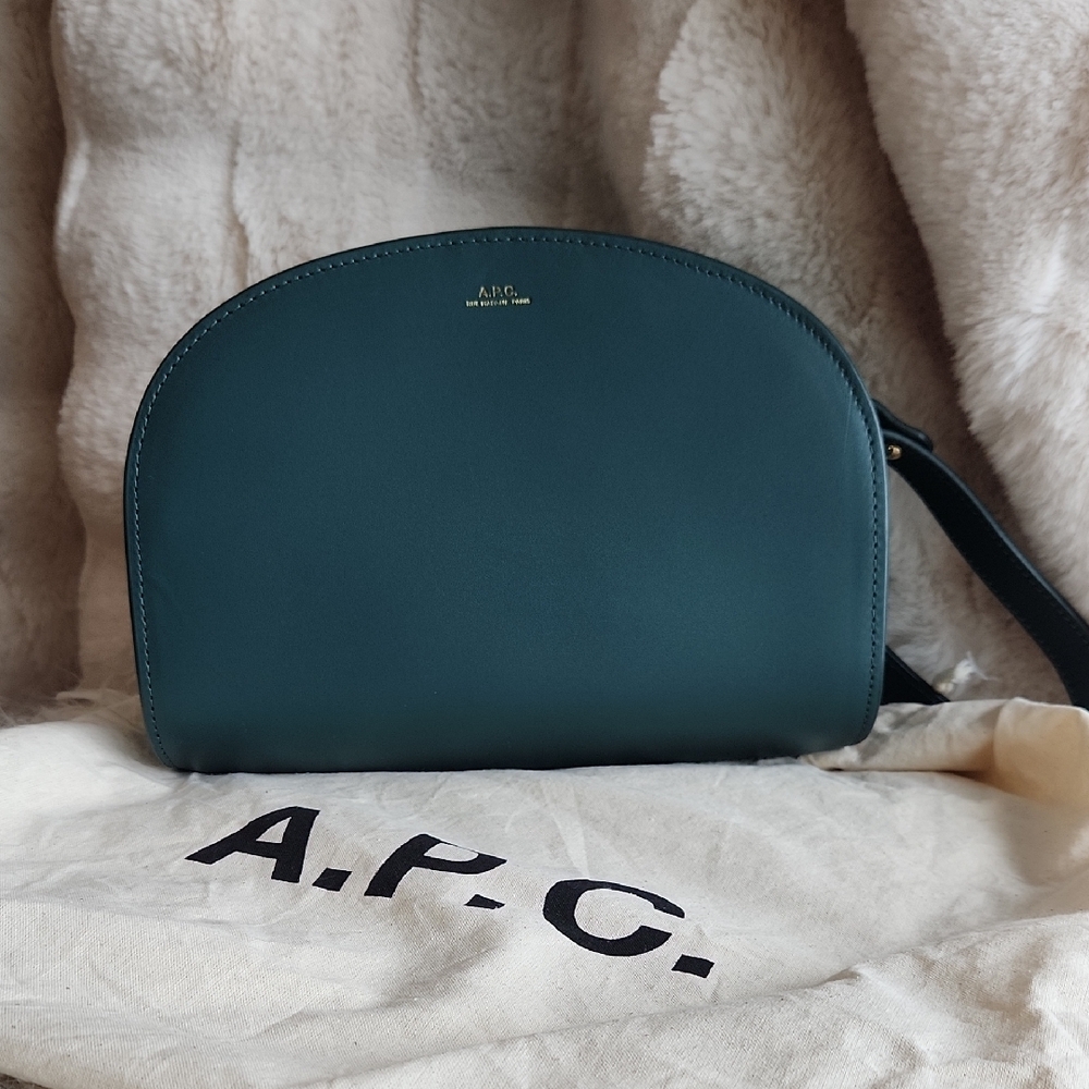 A.P.C. Green Leather Women's Bag
